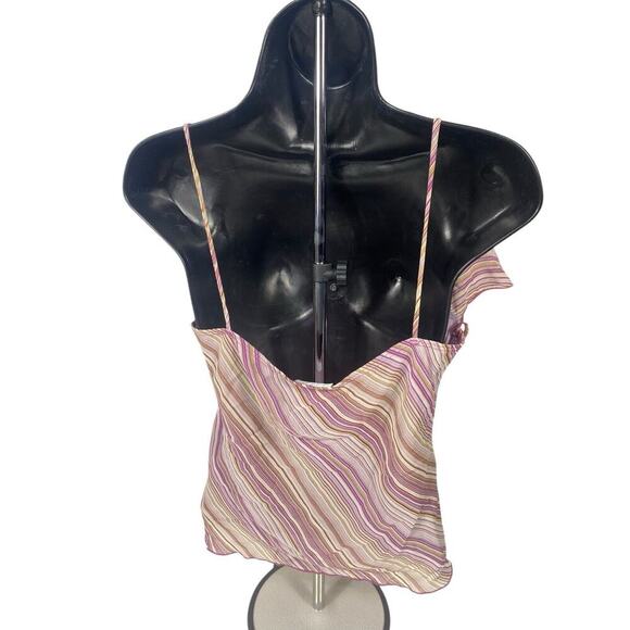 Charlotte Russe Y2K Tank Top Crop Chiffon L Whimsigoth Bratz Fairycore Purple - Picture 9 of 11